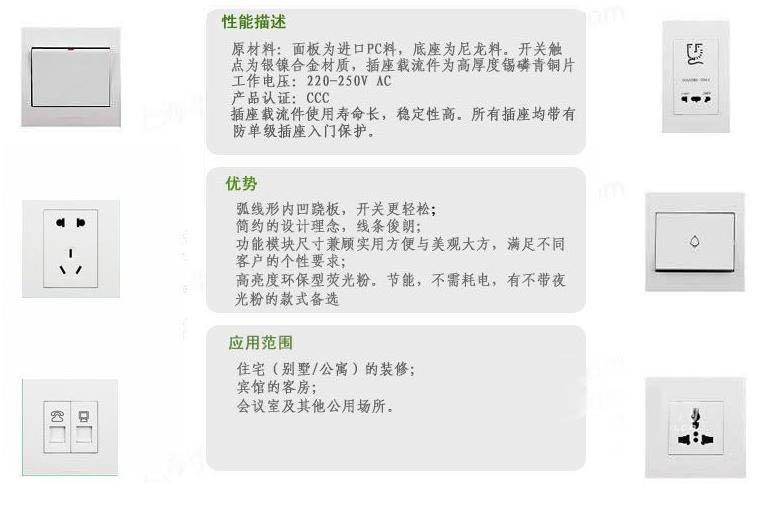 开关和插座图片及说明