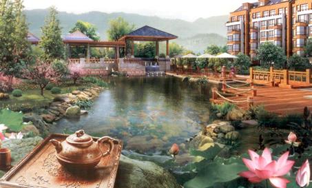 山水楼盘的效果图