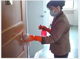 家庭消毒实景照片