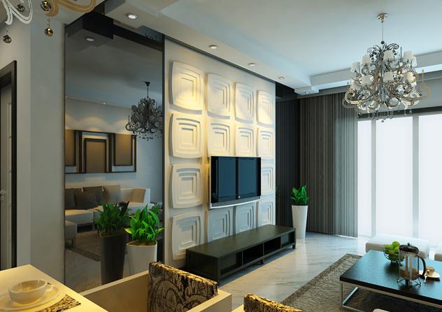 客厅色彩搭配实景效果图
