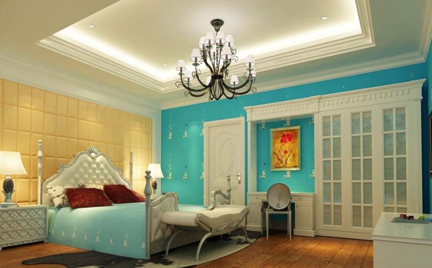 别墅卧室颜色设计搭配效果图